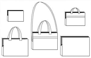 housse matelassée avec poche et anses, pour ordinateur ou tablette