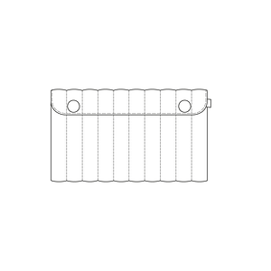 Patron de la pochette plate